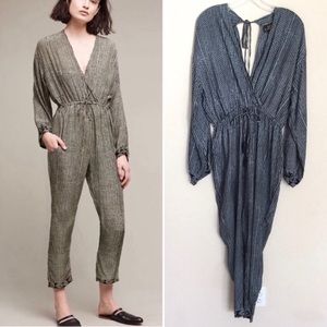 ANTHROPOLOGIE Nat by Natalie Martin Motif Jumpsuit Medium
